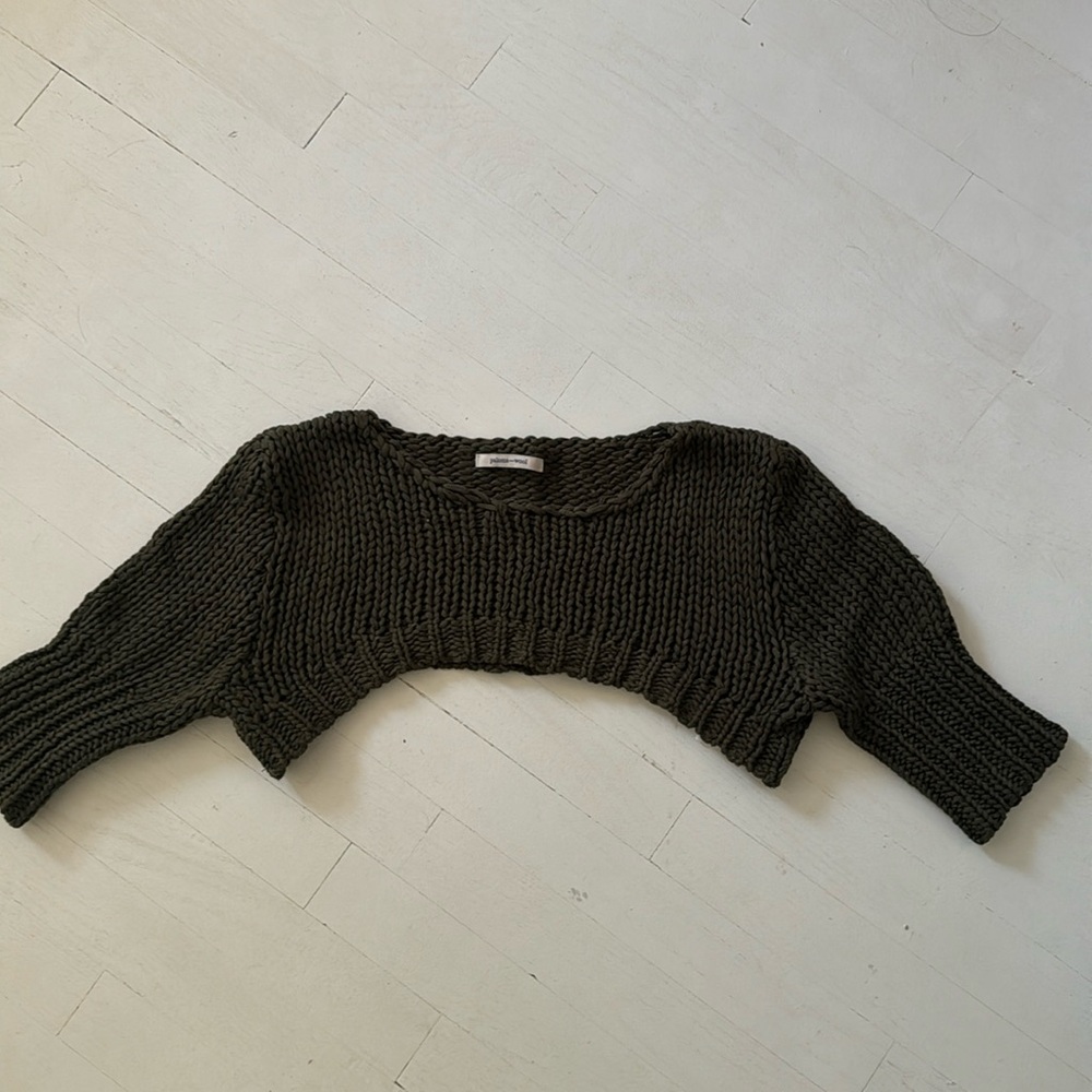 Paloma Wool knit sweater olive green